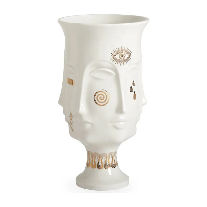 Luxury marble sculptures for homes-Urn | Muse Collection | Gilded Dora Maar