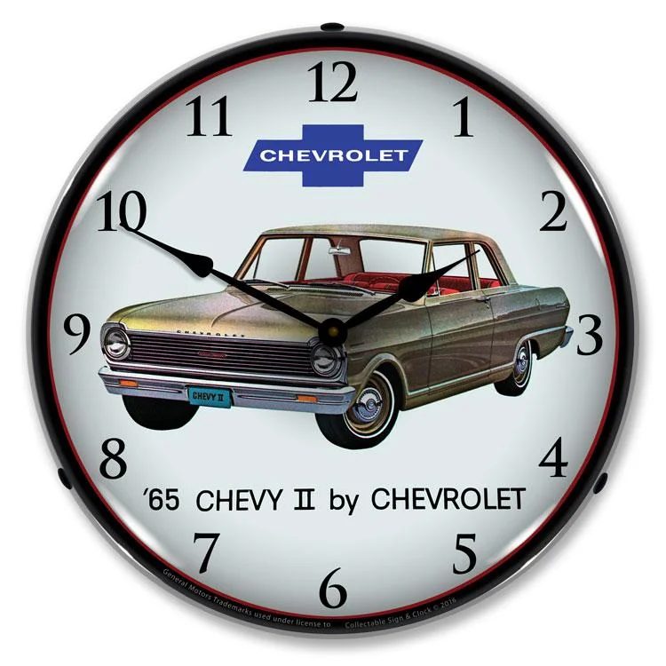 Boho-style ceramic vases-1965 Chevy II Nova LED Clock