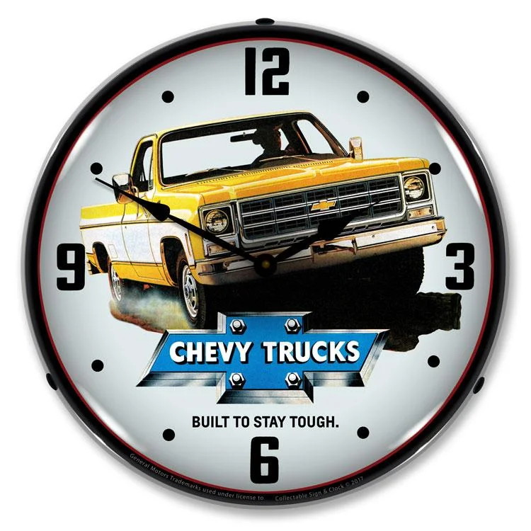 Compact wall shelves for small spaces-1979 Chevrolet Truck LED Clock