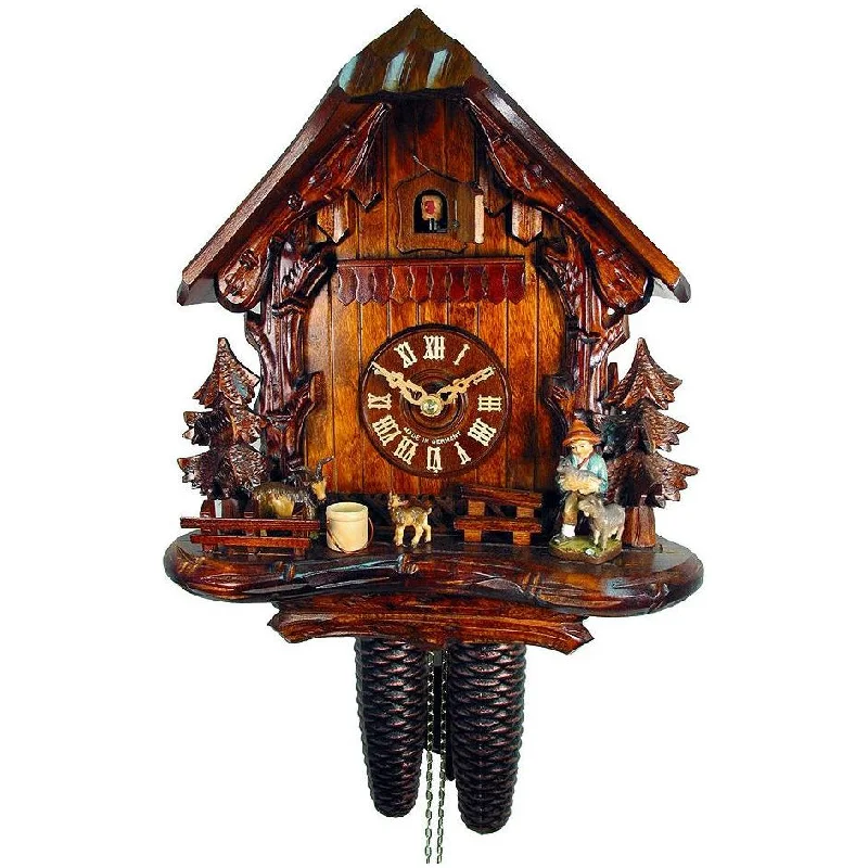 Custom-engraved wall plaques-August Schwer Cuckoo Clock - 2.0205.01.C - Made in Germany