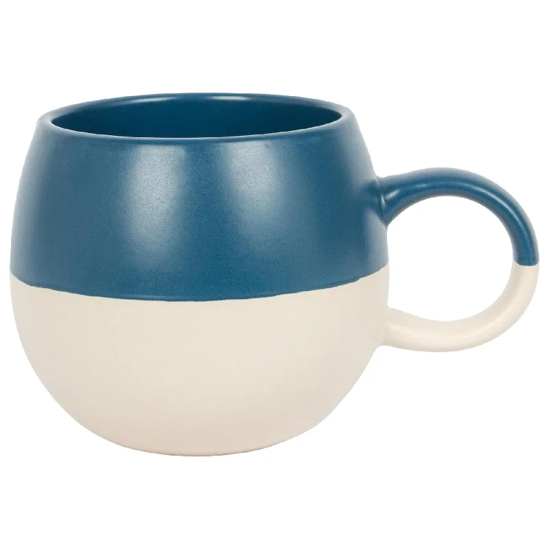 Waterproof coffee mugs for camping-340ml Colour Block Stoneware Sphere Mug - By Nicola Spring