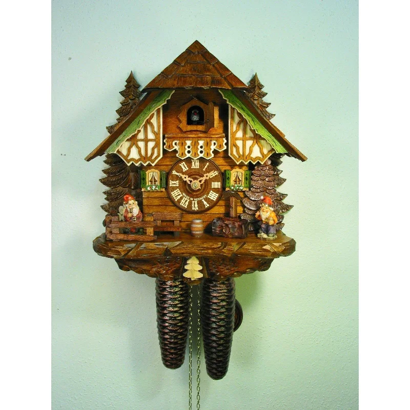 Luxury crystal table lamps-August Schwer Chalet-Style Cuckoo Clock - 2.0325.01.C - Made in Germany