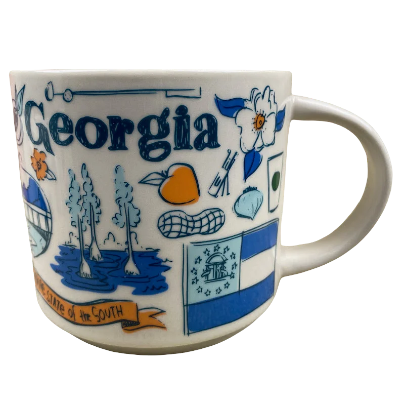 Durable travel mugs for commuters-Been There Series Across The Globe Collection Georgia 14oz Mug 2018 Starbucks