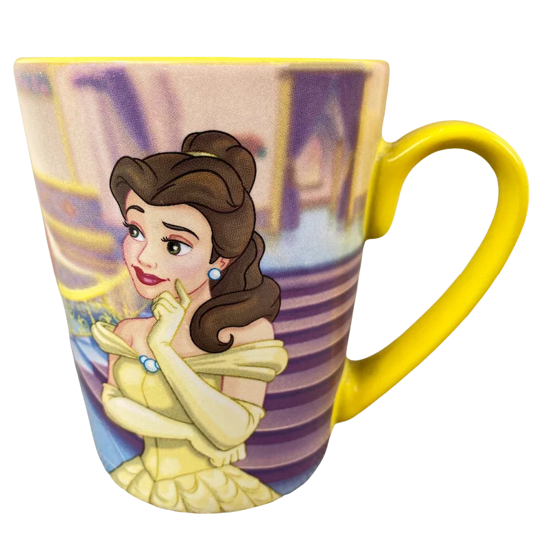 Compact glass mugs for espresso-Belle I'm In Love With A Beast Of A Man Mug Disney Store