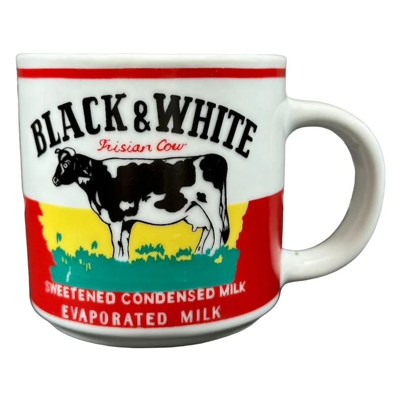 Stylish insulated tumblers for office-Black & White Frisian Cow Mug JCF Collection