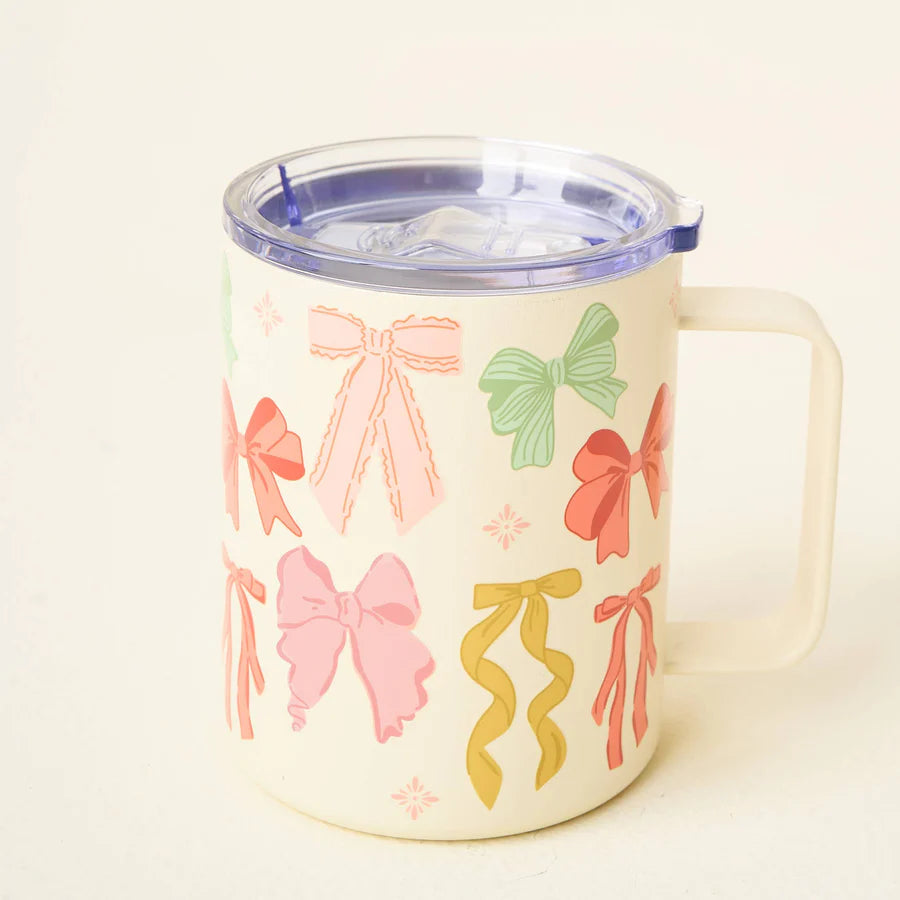 Affordable ceramic mugs for daily use-Bow Affair Insulated Mug