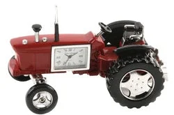 Trendy floral wall decor-C3470RD - Red Tractor Mini Clock