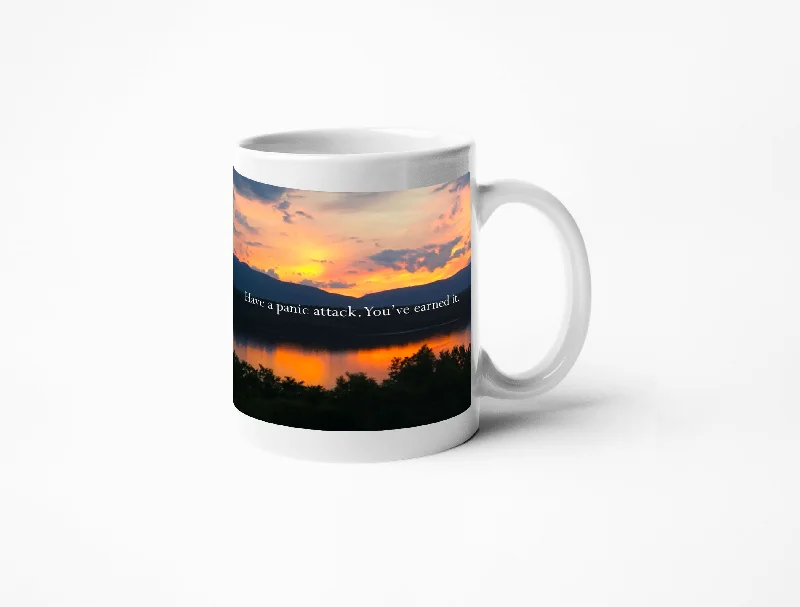 Large stainless steel cups for water-Disappointing Affirmations - Have a Panic Attack Coffee Mug