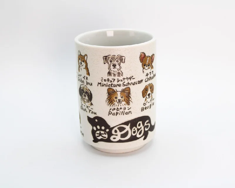 Classic white coffee cups-Dogs of Japan Mug