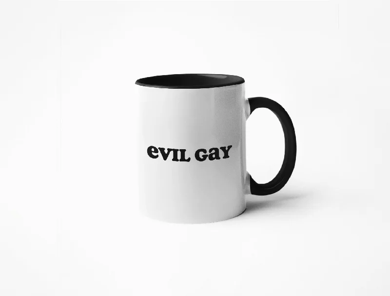 Compact silicone cups for travel-Evil Gay - Coffee Mug