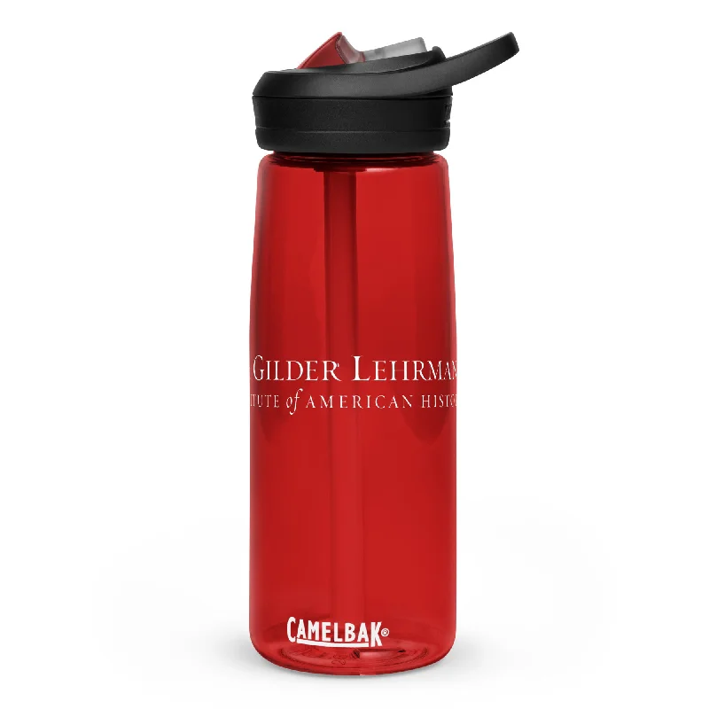 Trendy metallic coffee mugs-Gilder Lehrman Institute logo (water bottle)