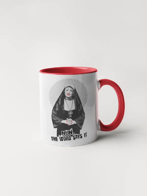 Custom-printed ceramic mugs for gifts-Golden Girls Blanche Devereaux Mug - Nun the Word Says It