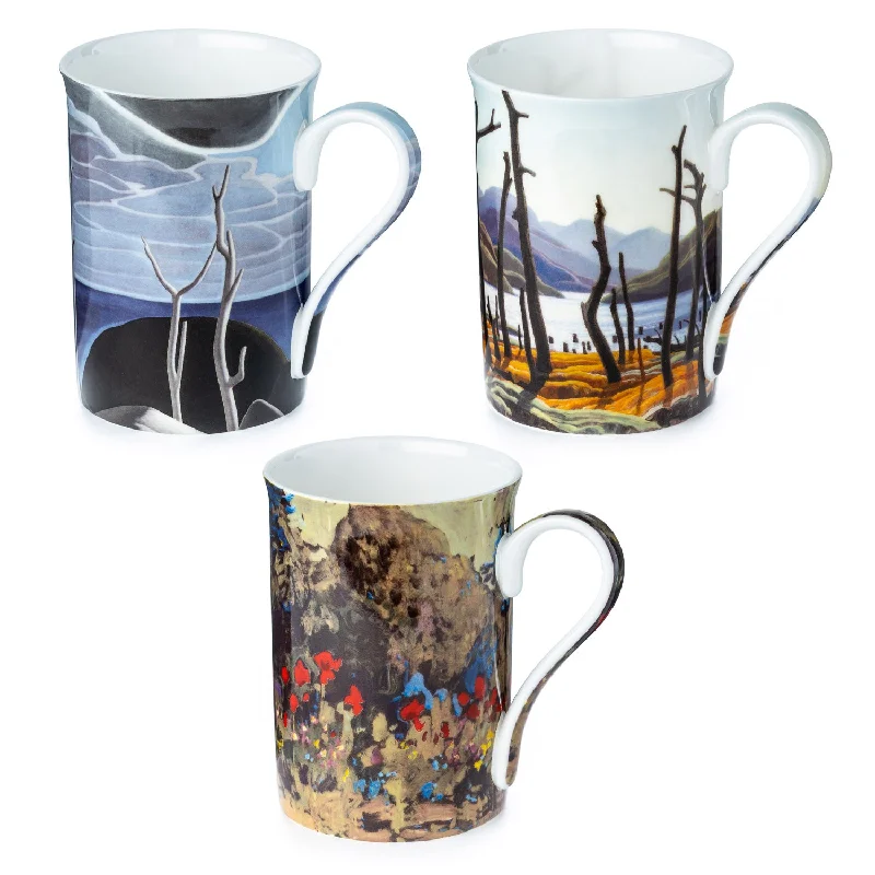 High-quality porcelain tumblers-Group of Seven 3 Mug Bundle