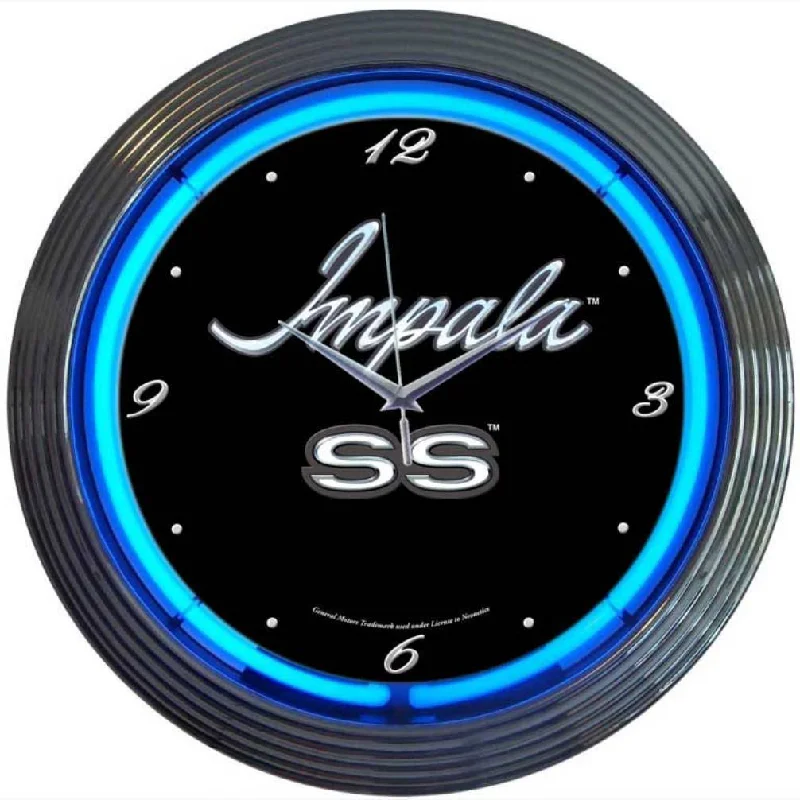 Trendy geometric sculptures-Impala Neon Clock