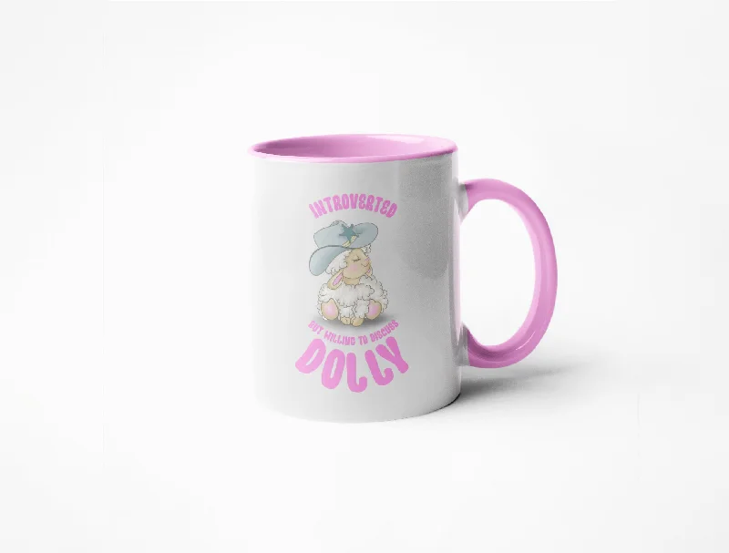 Bright colored tumblers for summer-Introverted Dolly - Storybook Character - Mug