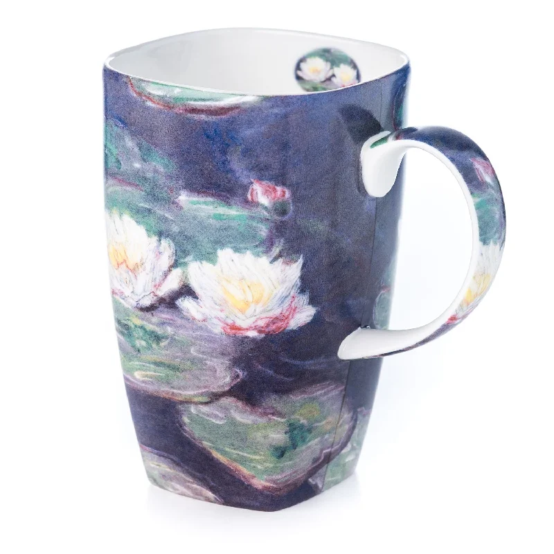 High-quality glass cups for juice-Monet Water Lilies Grande Mug