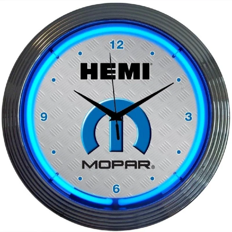 Lightweight table runners for tables-Mopar Hemi Neon Clock