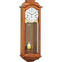 Designer table lamps with shades-Kieninger  PAGODA 2702-41-01 Wall Clock Regulator, Spring-Wind Wall, Westminster Chime, Natural Cherry