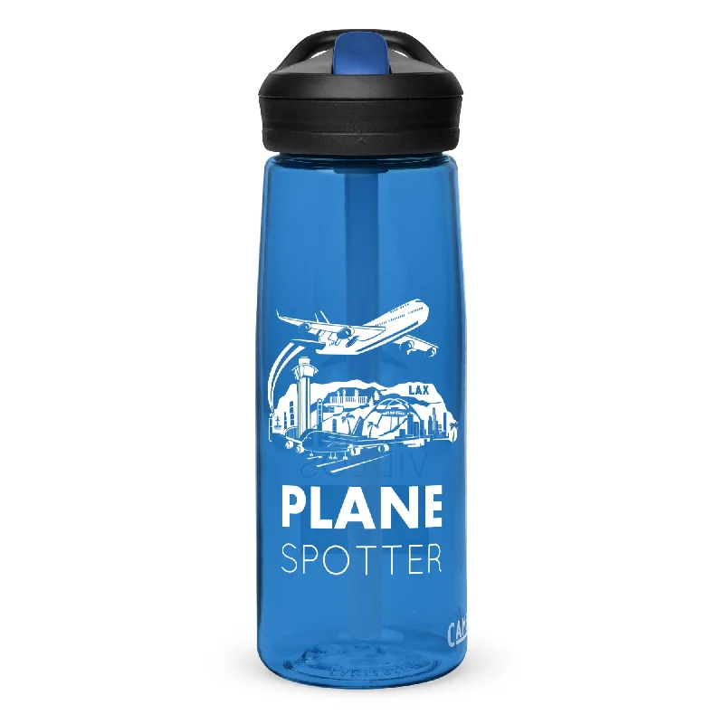 Waterproof tumblers for beach trips-PLANE SPOTTER (BLUE) Sports water bottle