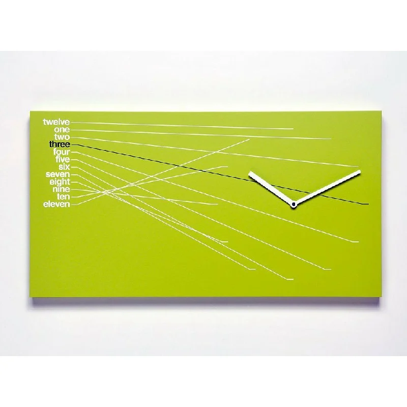 Trendy metallic wall sculptures-Progetti - TimeLine Wall Clock - Made in Italy