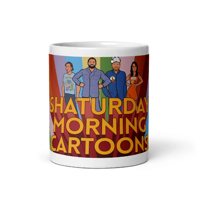 Soft silicone mugs for toddlers-Shaturday Morning Cartoons Mug