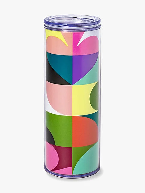 Designer porcelain cups with patterns-Spade Dot Geo Thermal Mug (Kate Spade)