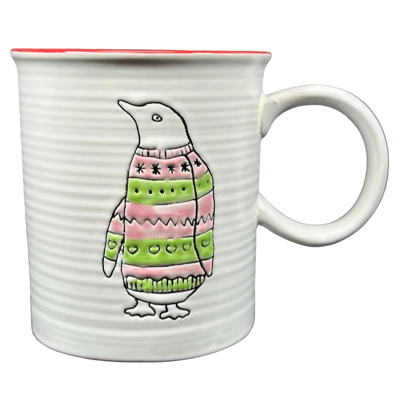 Boho-inspired glass tumblers-Sweater Friends Penguin Mug Spectrum Designz