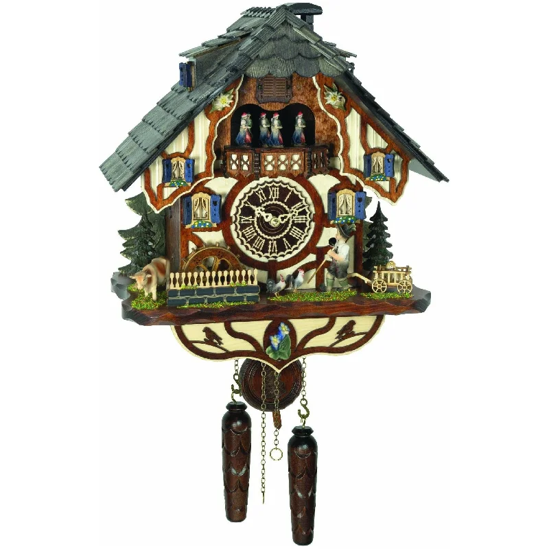 Elegant glass wall art-Trenkle Cuckoo Clock 4266 QMT Chalet-Style 45cm