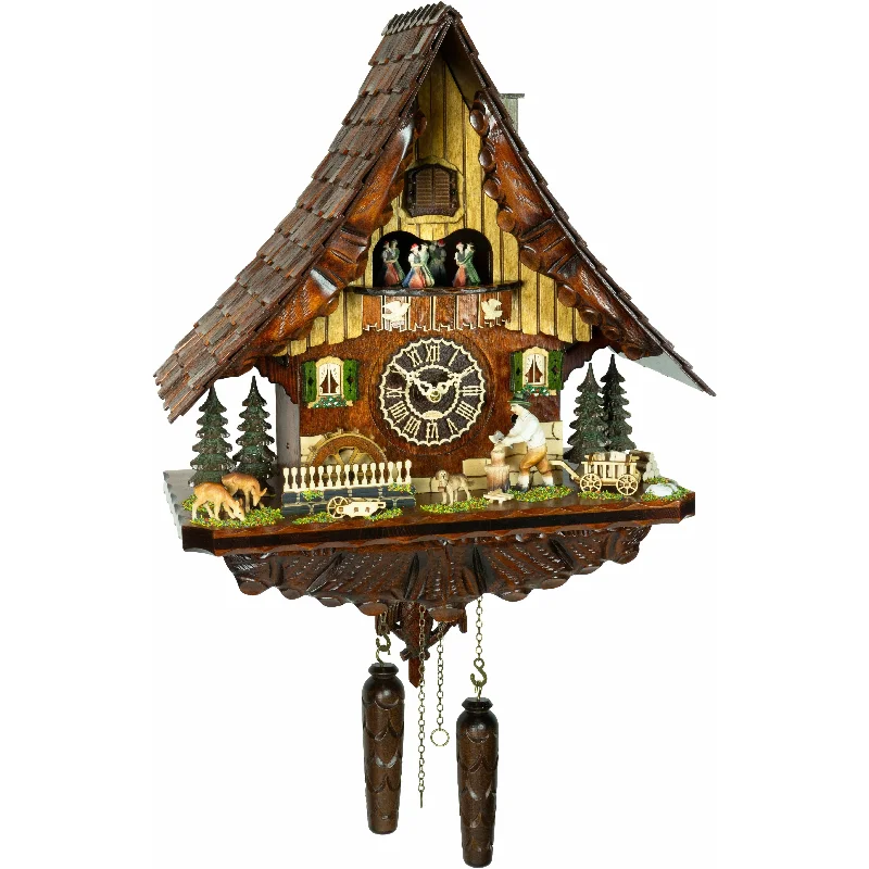 Durable jute rugs for hallways-Trenkle Cuckoo Clock 4288 QMT Chalet-Style 48cm