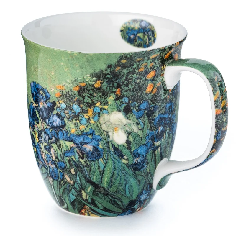 High-quality glass cups for juice-Van Gogh Irises Java Mug