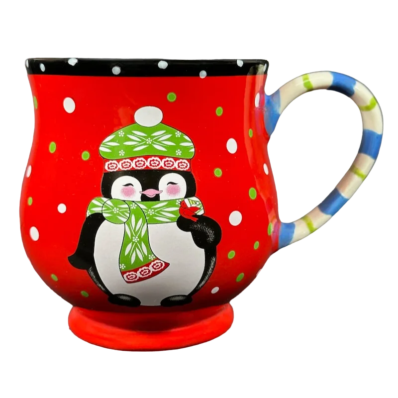 Affordable travel tumblers for commuters-Winter Whimsy Penguin 16oz Mug Temp-tations