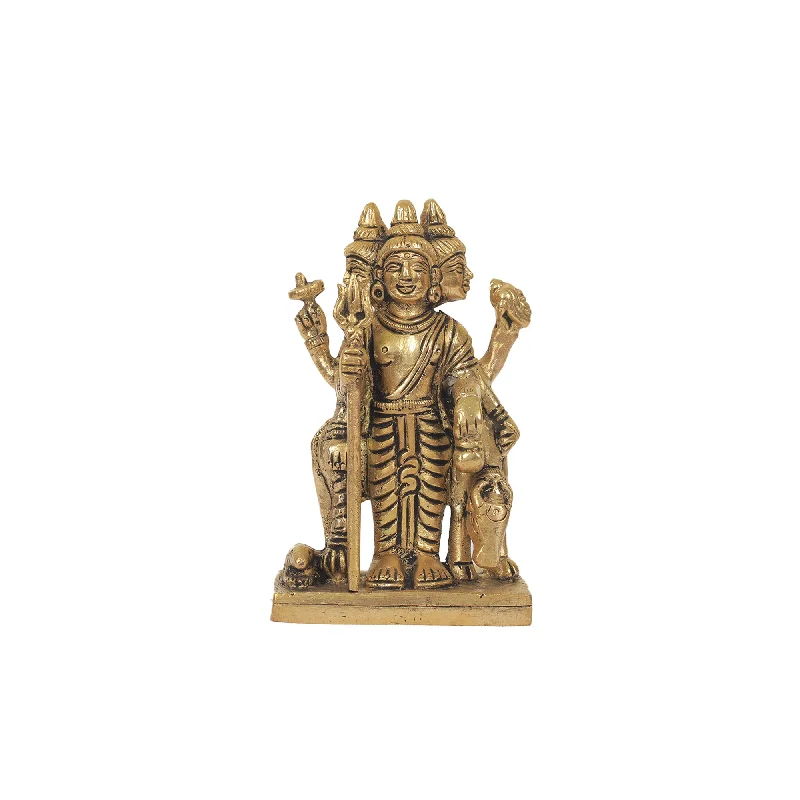 Vintage-inspired wall clocks-Brass Dattatreya