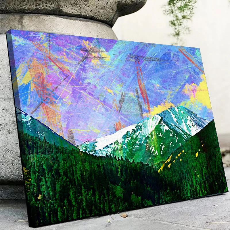 Eco-friendly wooden sculptures-Abstract Torreys Canvas Set