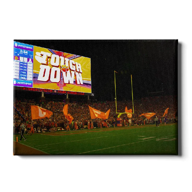 Eco-friendly wooden sculptures-Clemson Tigers - Touch Down Clemson