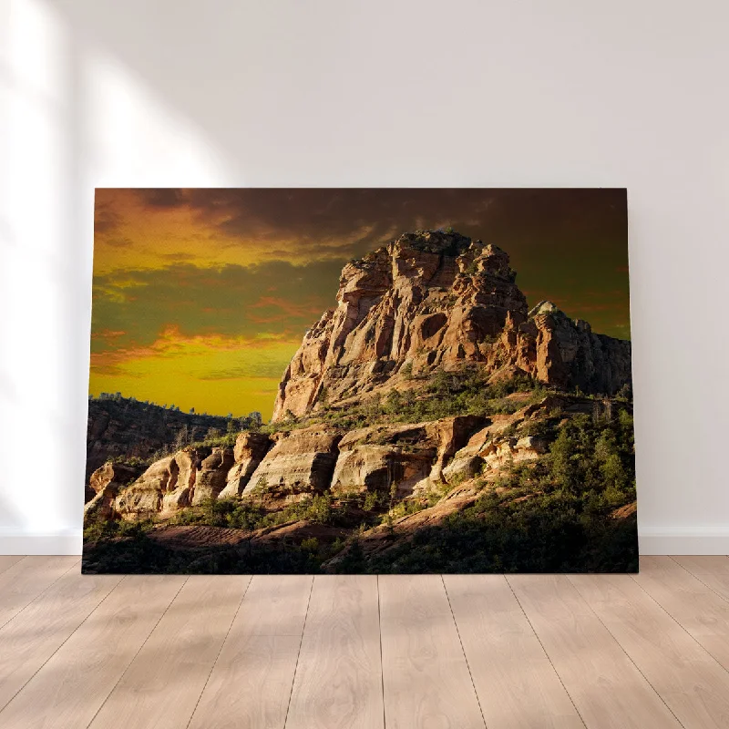 Heavy-duty wooden wall shelves-Red Rock Mountain in Sedona