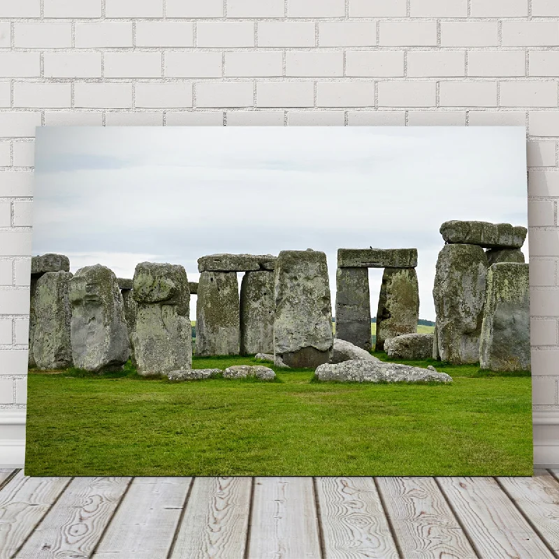 Chic wooden wall clocks-Stonehenge