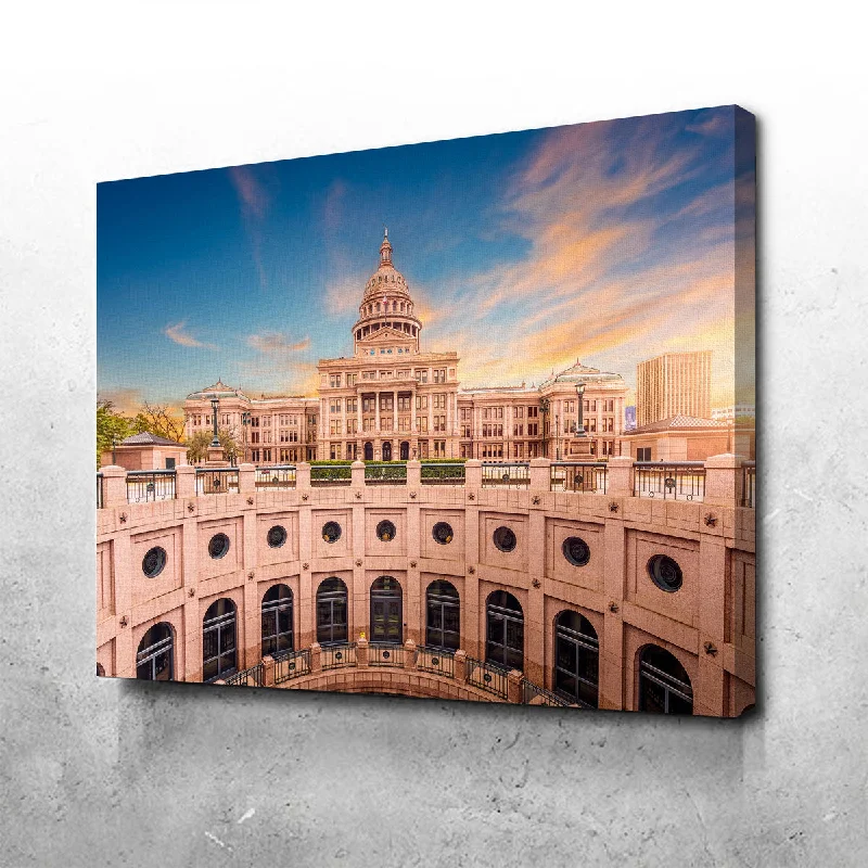 Designer wall art for living rooms-Texas State Capitol Building